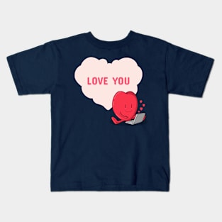 Love You Valentines Day Gift Kids T-Shirt